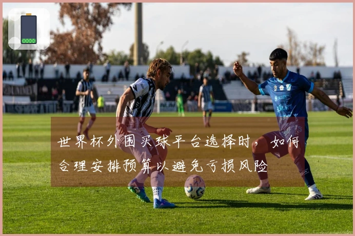 世界杯外围买球平台选择时，如何合理安排预算以避免亏损风险