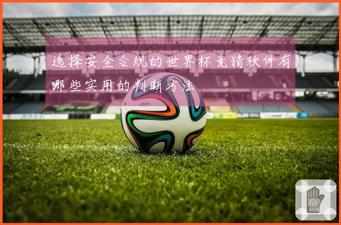 选择安全合规的世界杯竞猜软件有哪些实用的判断方法