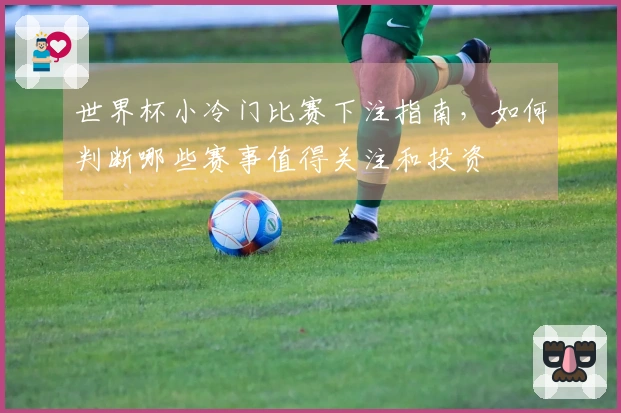 世界杯小冷门比赛下注指南，如何判断哪些赛事值得关注和投资